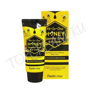 BB крем с экстрактом мёда FARMSTAY All-In-One Honey Essential Cover BB Cream SPF30 PA++