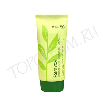 Увлажняющий солнцезащитный крем с семенами зеленого чая FARMSTAY Green Tea Seed Moisture Sun Cream SPF50+ PA+++