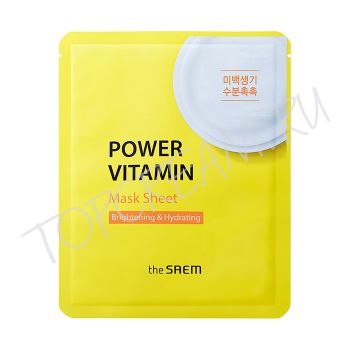 Высокоэффективная тканевая маска THE SAEM Power Mask Sheet