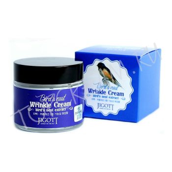 Антивозрастной крем для лица с экстрактом ласточкиного гнезда JIGOTT Bird’s Nest Wrinkle Cream