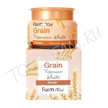 Осветляющий крем с маслом ростков пшеницы FARMSTAY Grain Premium White Cream