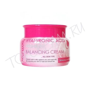 Балансирующий крем с гиалуроновой кислотой FARMSTAY Hyaluronic Acid Premium Balancing Cream