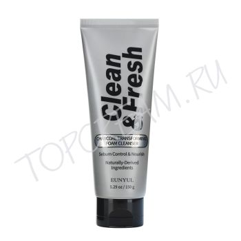 Очищающая пенка-трансформер с древесным углем EUNYUL Clean & Fresh Charcoal Transforming Foam Cleanser Очищающая пенка-трансформер с древесным углем EUNYUL Clean & Fresh Charcoal Transforming Foam Cleanser