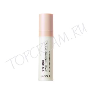 Тональная основа для сияния кожи THE SAEM Eco Soul Skin Wear Foundation Glow SPF35 PA++