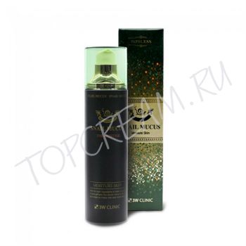 Увлажняющий тонер для лица с улиточным муцином 3W CLINIC Snail Mucus Moisture Skin