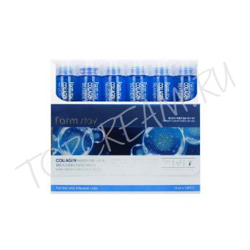 Набор увлажняющих филлеров с коллагеном для волос FARMSTAY Collagen Water Full Moist Treatment Hair Filler, 10pcs