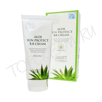 ВВ крем с экстрактом алоэ JIGOTT Aloe Sun Protect BB Cream SPF 41 PA++