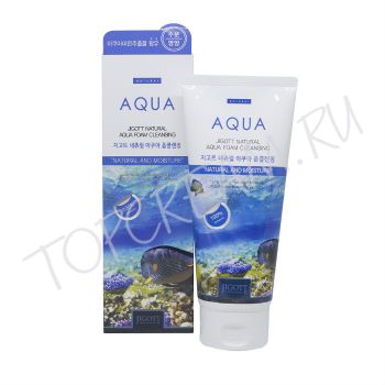 Увлажняющая пенка для умывания с аквамарином JIGOTT Natural Aqua Foam Cleansing Увлажняющая пенка для умывания с аквамарином JIGOTT Natural Aqua Foam Cleansing