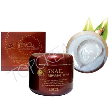 Восстанавливающий крем с муцином улитки JIGOTT Snail Reparing Cream