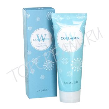 Очищающая пенка с коллагеном для сияния кожи ENOUGH W Collagen Pure Shining Foam Cleansing Очищающая пенка с коллагеном для сияния кожи ENOUGH W Collagen Pure Shining Foam Cleansing