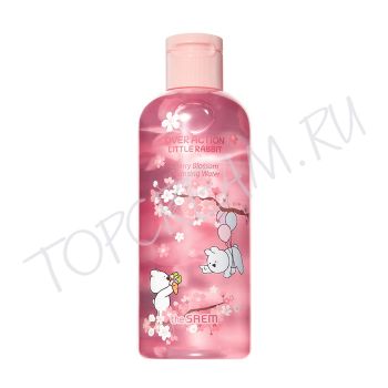 Очищающая вода Little Rabbit THE SAEM Over Action Little Rabbit Cherry Blossom Cleansing Water