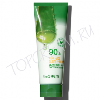 Успокаивающий лосьон 90% алоэ вера THE SAEM Jeju Fresh Aloe Soothing Lotion 90%
