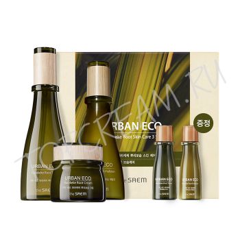 Набор средств с экстрактом корня новозеландского льна THE SAEM Urban Eco Harakeke Root Skin Care 3 Set