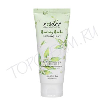 Очищающая пенка с целебными травами SOLEAF Healing Herb Cleansing Foam Очищающая пенка с целебными травами SOLEAF Healing Herb Cleansing Foam