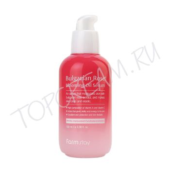 Сыворотка с экстрактом болгарской розы FARMSTAY Bulgarian Rose Blooming Oil Serum