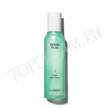 Освежающий тонер для чувствительной кожи THE SAEM Derma Plan Green Fresh Toner