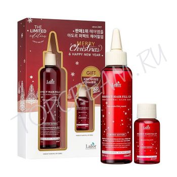 Филлер для восстановления волос Merry Christmas, 150 мл + 30 мл LADOR The Limited Edition Merry Christmas Perfect Hair Fill-Up Филлер для восстановления волос Merry Christmas, 150 мл + 30 мл LADOR The Limited Edition Merry Christmas Perfect Hair Fill-Up