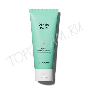 Очищающая пенка для чувствительной кожи THE SAEM Derma Plan Green Cleansing Foam