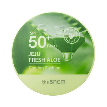 Кушон охлаждающий с алоэ вера THE SAEM Jeju Fresh Aloe Cooling Cushion SPF50+ PA+++