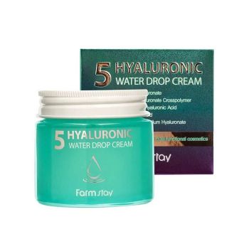 Увлажняющий крем с 5 видами гиалуроновой кислоты FARMSTAY Hyaluronic 5 Water Drop Cream