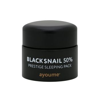 Ночная маска с муцином черной улитки AYOUME Black Snail Prestige Sleeping Pack