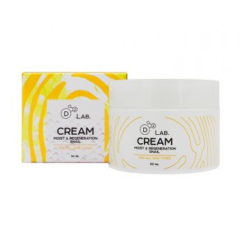 Увлажняющий регенерирующий крем с муцином улитки D2 LAB Cream Moist & Regeneration Snail