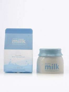 Крем с молочными протеинами для выравнивания тона кожи THE SAEM Pure Milk White Tone Up Cream