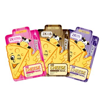 Тканевая маска с ферментированным сыром MJ CARE Real Cheese Mask Тканевая маска с ферментированным сыром MJ CARE Real Cheese Mask