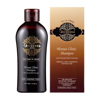 Шампунь с хной и комплексом восточных трав RICHENNA Gold Henna Clinic Shampoo 200ml