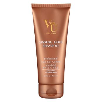 Шампунь с экстрактом золотого женьшеня VON U Ginseng Gold Shampoo