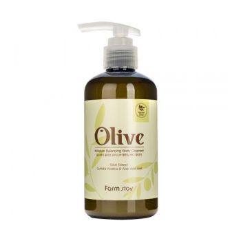 Увлажняющий гель для душа с экстрактом оливы FARMSTAY Olive Moisture Balancing Body Cleanser