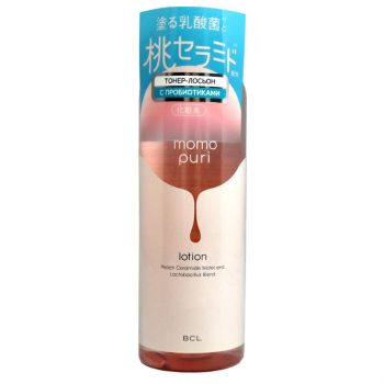 Тонер-лосьон с лактобактериями, витаминами А,C,E и керамидами  BCL MOMO PURI Peach Ceramide Water & Lactobacillus Bland Lotion Тонер-лосьон с лактобактериями, витаминами А,C,E и керамидами  BCL MOMO PURI Peach Ceramide Water & Lactobacillus Bland Lotion