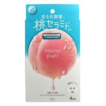 Набор тканевых масок с лактобактериями, витаминами А,C,E и керамидами BCL MOMO PURI Peach Ceramide Water & Lactobacillus Bland Jelly Mask Set Набор тканевых масок с лактобактериями, витаминами А,C,E и керамидами BCL MOMO PURI Peach Ceramide Water & Lactobacillus Bland Jelly Mask Set