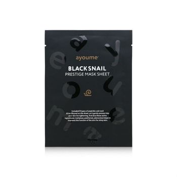 Маска тканевая с муцином черной улитки AYOUME Black Snail Prestige Mask Sheet