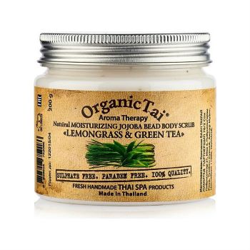 Скраб для тела с гранулами жожоба и маслами лемонграсса и зеленого чая  ORGANIC TAI Natural Moisturizing Jojoba Bead Body Scrub Lemongrass & Green Tea Скраб для тела с гранулами жожоба и маслами лемонграсса и зеленого чая  ORGANIC TAI Natural Moisturizing Jojoba Bead Body Scrub Lemongrass & Green Tea