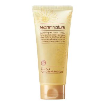 Маска с лепестками календулы для чувствительной кожи SECRET NATURE Face Pack With Calendula Extract Маска с лепестками календулы для чувствительной кожи SECRET NATURE Face Pack With Calendula Extract
