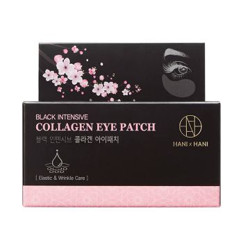 Гидрогелевые патчи с коллагеном против морщин для кожи вокруг глаз HANIxHANI Black Intensive Collagen Eye Patch Гидрогелевые патчи с коллагеном против морщин для кожи вокруг глаз HANIxHANI Black Intensive Collagen Eye Patch