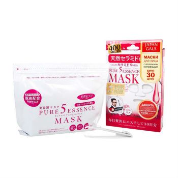 Набор масок с керамидами 30 шт. JAPAN GALS Pure 5 Essence Mask Ceramides 30 pcs