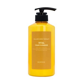 Освежающая пенка для умывания с фруктовыми экстрактами EUNYUL Yellow Seed Therapy Vital Foam Cleanser Освежающая пенка для умывания с фруктовыми экстрактами EUNYUL Yellow Seed Therapy Vital Foam Cleanser