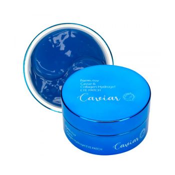 Гидрогелевые патчи для области вокруг глаз с икрой и коллагеном FARMSTAY Caviar & Collagen Hydrogel Eye Patch