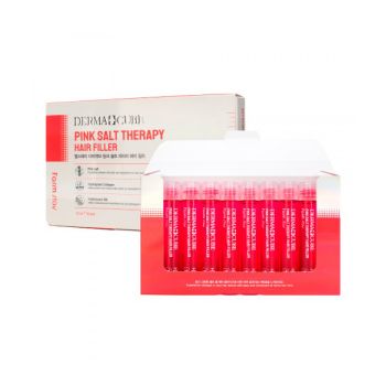 Укрепляющий филлер с розовой солью для волос FARMSTAY Derma Cube Pink Salt Therapy Hair Filler 10pcs