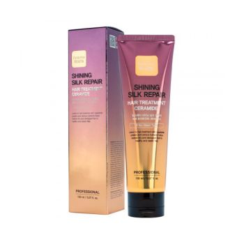 Укрепляющая маска для сияния и блеска волос с керамидами FARMSTAY Shining Silk Repair Hair Treatment Ceramide