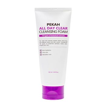 Очищающая пенка с растительными экстрактами PEKAH All Day Clear Cleansing Foam