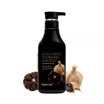 Питательный шампунь с экстрактом черного чеснока FARMSTAY Black Garlic Nourishing Shampoo