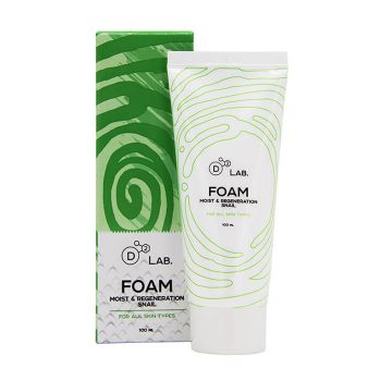 Увлажняющая регенерирующая пенка с муцином улитки D2 LAB Foam Moist & Regeneration Snail