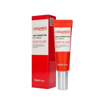 Антивозрастной крем-корректор с керамидами для кожи вокруг глаз FARMSTAY Ceramide Age Corrector Eye Сream