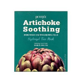 Успокаивающая гидрогелевая маска с экстрактом артишока PETITFEE Artichoke Soothing Hydrogel Face Mask Set