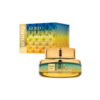 Питательный крем с золотом и коллагеном FARMSTAY Gold Collagen Nourishing Cream