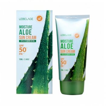 Солнцезащитный увлажняющий крем с экстрактом алоэ LEBELAGE Moisture Sun Cream Aloe SPF50+ PA+++