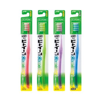 Зубная щетка с коротким косым срезом щетинок LION Between Clear Handle Toothbrush Зубная щетка с коротким косым срезом щетинок LION Between Clear Handle Toothbrush